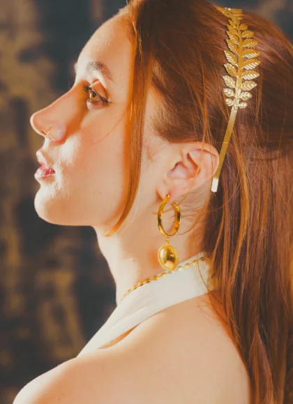 Golden Soul Goddess Hoops