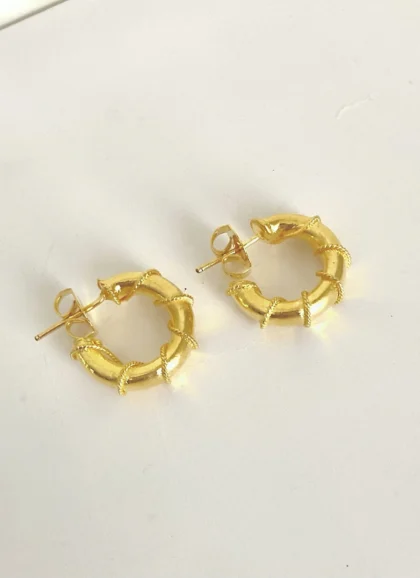 Golden Soul Goddess Mini Hoops