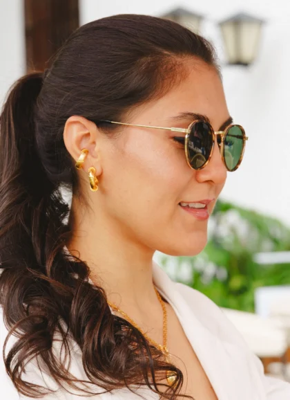 Golden Soul Goddess Mini Hoops